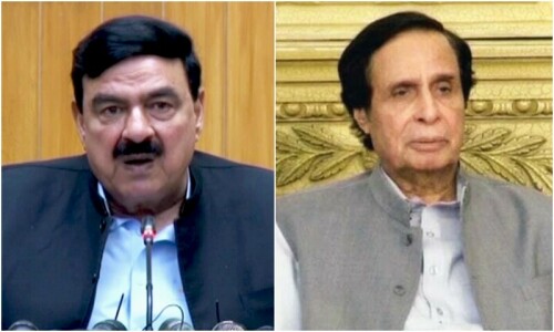Sheikh Rashid, Parvez Elahi put their weight behind PTI&rsquo;s court arrest drive