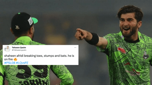 Shaheen Shah Afridi&rsquo;s bat-breaking spell sends cricket fans into a frenzy