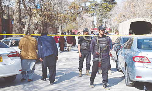 Three injured in firing at Quetta’s sessions court Three injured in firing at Quetta’s sessions court