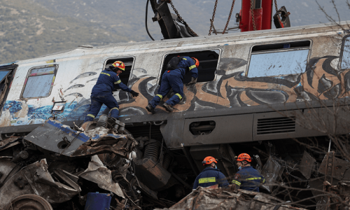 Trains collide in Greece, at least 36 killed, dozens injured