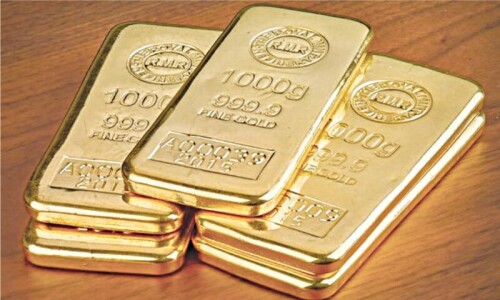 Gold price soars by Rs9,400 per tola Gold price soars by Rs9,400 per tola