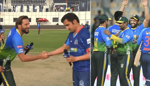 Afridi&rsquo;s Asia Lions hammer Gambhir&rsquo;s India Maharajas in Legends League Cricket match
