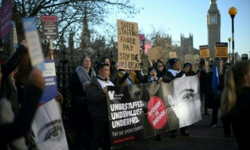 Thousands of hospital doctors walk out in latest UK strike