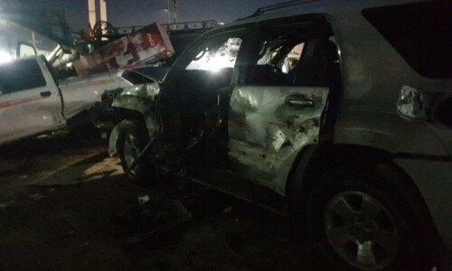 2 dead, 8 injured in Khuzdar blast 2 dead, 8 injured in Khuzdar blast