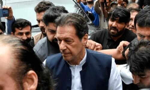 Editorial: Treating Imran Khan, a principal rival, like an outlaw is short-sighted and reeks of desperation Editorial: Treating Imran Khan, a principal rival, like an outlaw is short-sighted and reeks of desperation