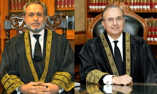 Justices Mansoor Shah, Jamal Mandokhail of SC call for revisiting CJP’s ‘one-man show’ power Justices Mansoor Shah, Jamal Mandokhail of SC call for revisiting CJP’s ‘one-man show’ power