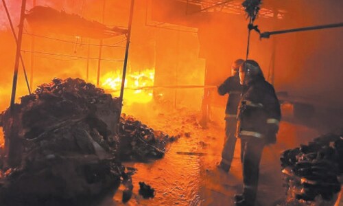 Dozens of shops, stalls gutted in fire