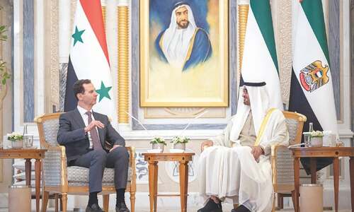 Assad in UAE, gets president&rsquo;s nod for return to Arab fold