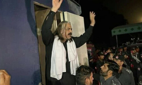 Ali Amin Gandapur arrested in DI Khan, claims PTI Ali Amin Gandapur arrested in DI Khan, claims PTI