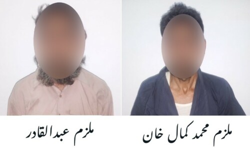 Rangers, police arrest 2 TTP men for &lsquo;extortion, targeted killings&rsquo; in Karachi