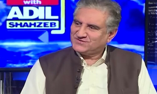 Military establishment ‘still playing a role in political affairs’: Qureshi Military establishment ‘still playing a role in political affairs’: Qureshi