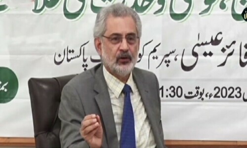 Suo motu powers lie with SC, not just CJP: Justice Qazi Faez Isa Suo motu powers lie with SC, not just CJP: Justice Qazi Faez Isa