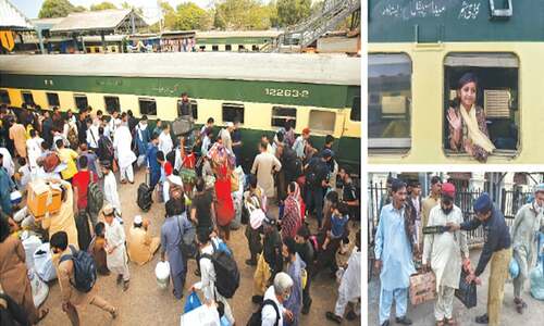 First Eid train chugs off to Peshawar