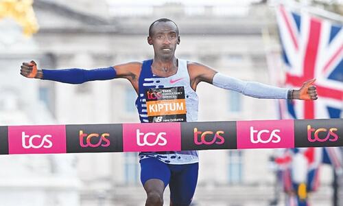 Kiptum breaks London Marathon record