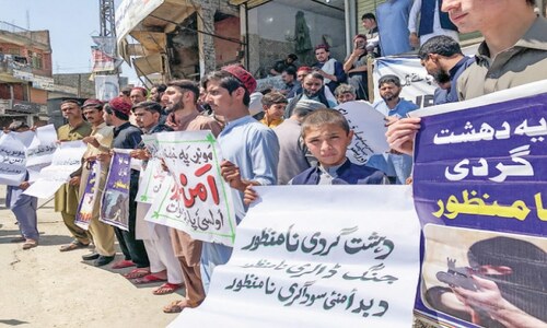 Swatis pour into streets to protest police station blasts