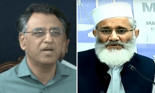 Asad Umar serves legal notice on JI’s Sirajul Haq Asad Umar serves legal notice on JI’s Sirajul Haq
