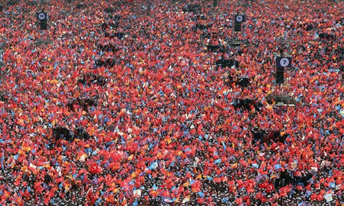 Erdogan leads show-of-force rally in Istanbul