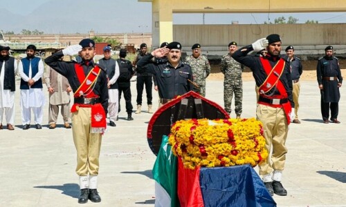 Constable martyred in late-night terrorist attack on checkpost in Khyber