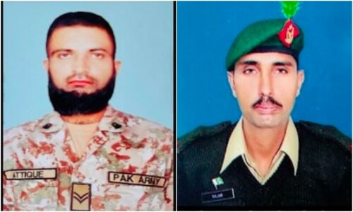 2 soldiers martyred, 3 terrorists killed in Tank IBO: ISPR