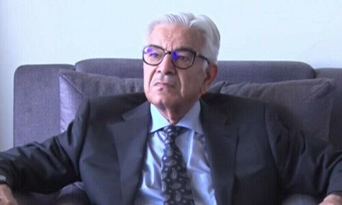 Khawaja Asif says govt mulling banning PTI over May 9 violence