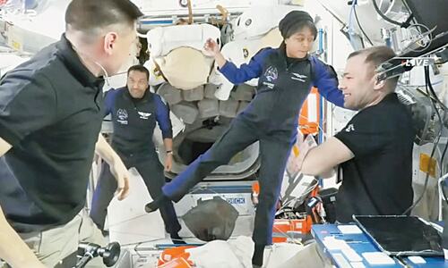 First Saudi astronauts blast off to space station First Saudi astronauts blast off to space station