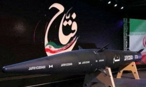 Iran presents its first hypersonic ballistic missile: state media Iran presents its first hypersonic ballistic missile: state media