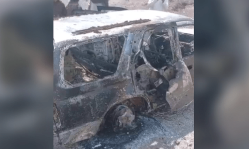 Five burnt alive as car heading to Lahore catches fire after accident
