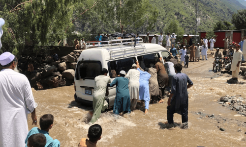 Passengers left stranded as parts of Karakoram Highway in KP closed off after heavy rainfall