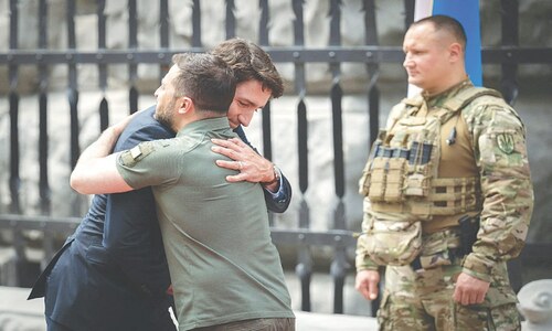 Zelensky says counter offensive &lsquo;taking place&rsquo;; Trudeau visits Kyiv