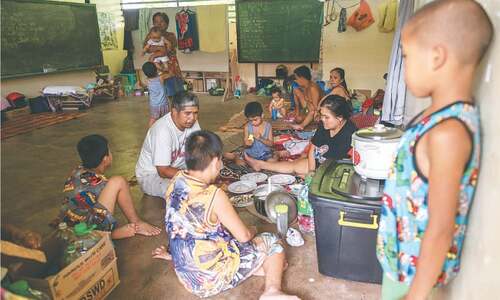 Evacuation on as Philippine volcano spews ash, rocks