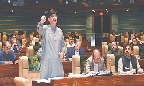 Murad winds up debate on Sindh budget