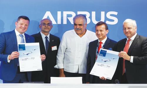 Airbus wins record 500-plane order from IndiGo