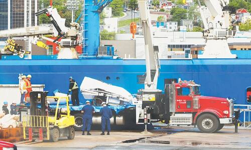 Pieces of doomed Titanic sub recovered