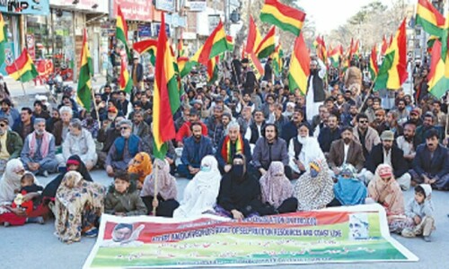 BNP-M holds march against poor law, order
