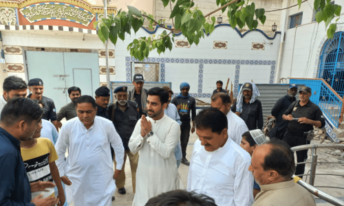 SHRC team visits damaged Hindu temple near Sindh&rsquo;s Kandhkot