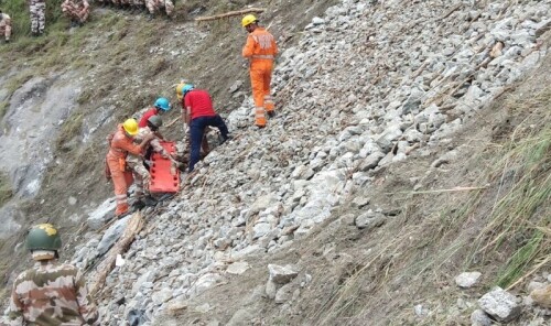 Ten dead, some trapped in landslide in India after heavy rain
