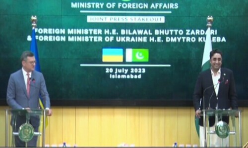 It’s in world’s interest to restore Black Sea grain deal, says Bilawal alongside Ukrainian counterpart It’s in world’s interest to restore Black Sea grain deal, says Bilawal alongside Ukrainian counterpart