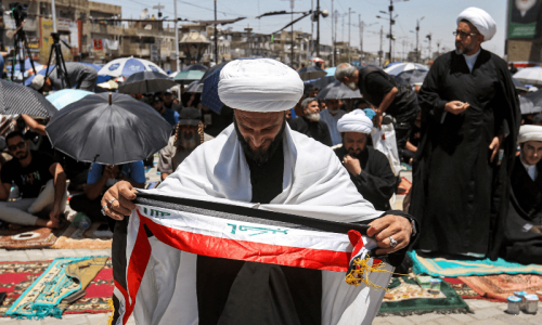 Iraqis protest again after purported Holy Quran desecration in Denmark Iraqis protest again after purported Holy Quran desecration in Denmark