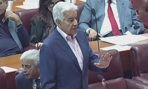Outcry over ‘repeat offender’ Asif’s remarks in NA Outcry over ‘repeat offender’ Asif’s remarks in NA