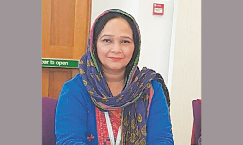 MQM’s Rana Ansar becomes first woman opposition leader in Sindh Assembly MQM’s Rana Ansar becomes first woman opposition leader in Sindh Assembly