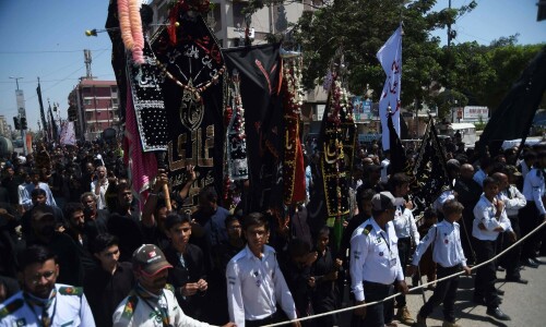 Karachi police issue traffic, security plan for 8-10th Muharram processions Karachi police issue traffic, security plan for 8-10th Muharram processions