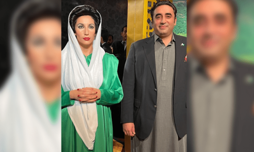 Bilawal in attendance as Benazir Bhutto&rsquo;s wax figure unveiled at Madame Tussauds in Dubai