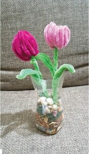 Wonder Craft: Chenille string tulips