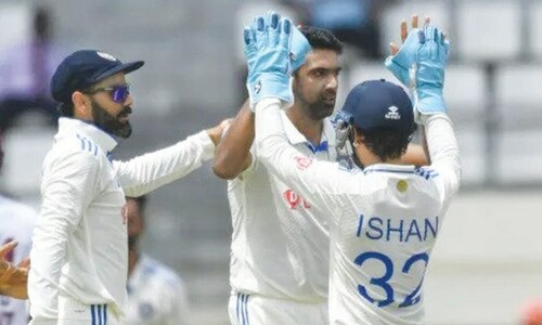 Ashwin&rsquo;s double strike puts West Indies in trouble