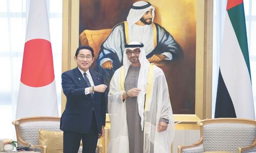 Clean energy on Japan PM&rsquo;s agenda for talks in UAE