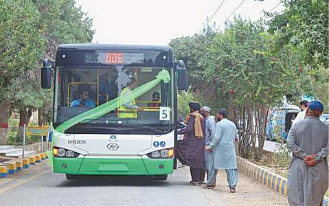 First ever Green Bus Service launched in Quetta