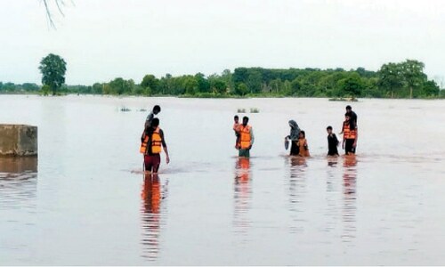 Rising water levels in rivers, drains trigger rescue operations