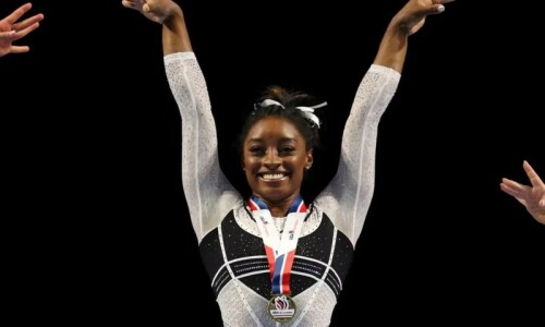 Simone Biles captures US Classic in return to gymnastics competition Simone Biles captures US Classic in return to gymnastics competition