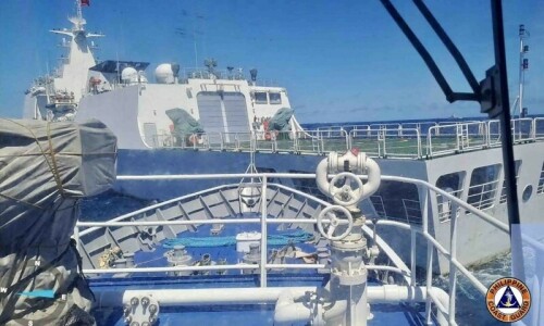 Philippines says China blocked, water-cannoned boat in South China Sea Philippines says China blocked, water-cannoned boat in South China Sea
