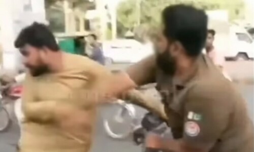 Punjab Police say officer attacking people in viral video receiving mental health treatment Punjab Police say officer attacking people in viral video receiving mental health treatment